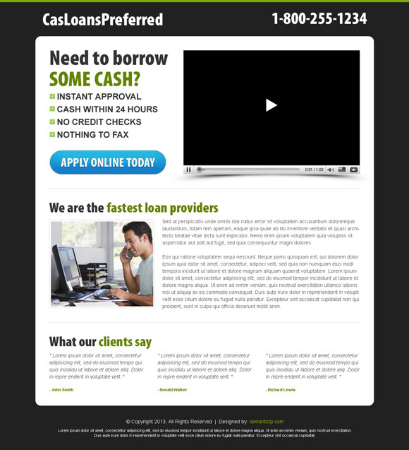Killer video landing page design or killer video squeeze page design example for inspiration.