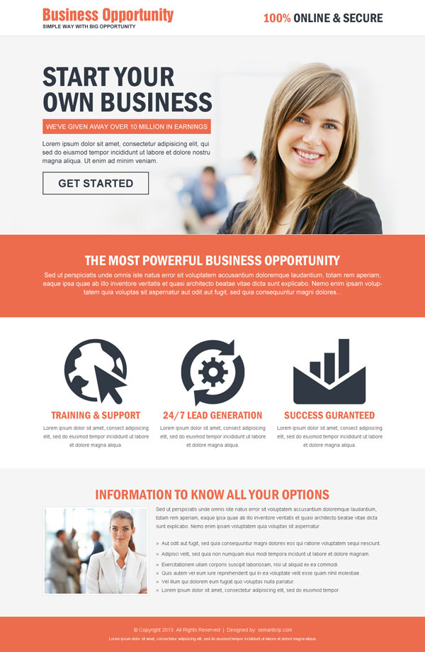 Nice and clean business landing page design example for your upcoming business from http://www.semanticlp.com/buy-now1.php?p=892