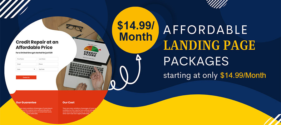 landing page package package start from $9.99/Month