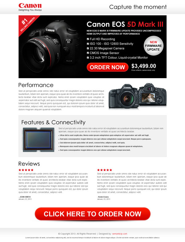 Professional online store digital product landing page design example for inspiration.