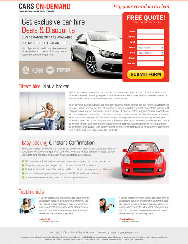 car hire clean and converting lead capture lander design templates to capture more and more leads for your car hire business conversion from https://www.buylandingpagedesign.com/buy/get-exclusive-car-hire-deals-and-discounts-very-attractive-and-converting-lead-capture-landing-page-design/433