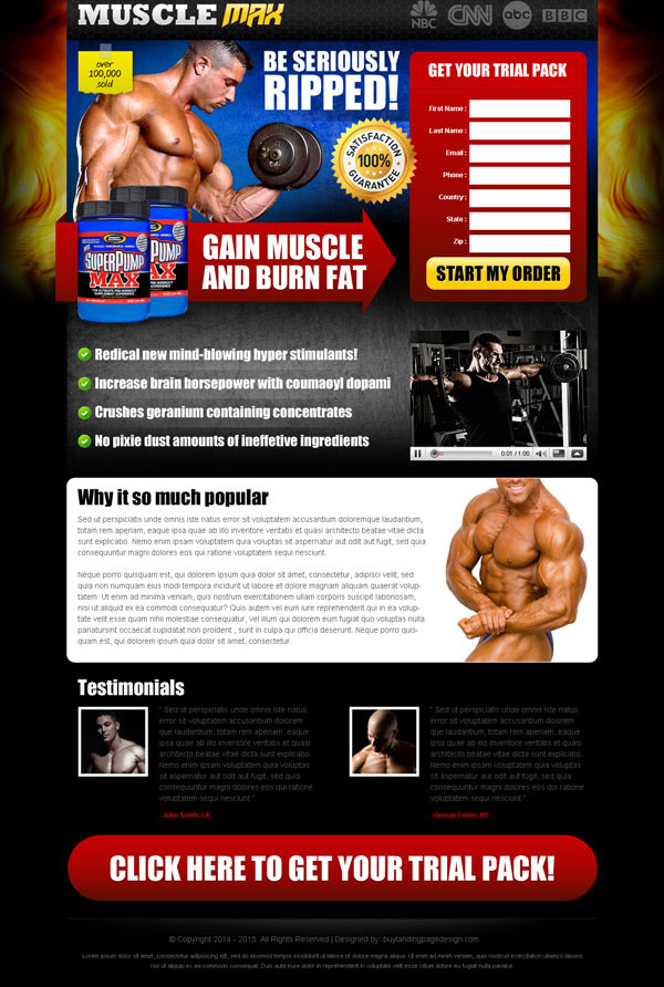 bodybuilding effective and appealing lead capture landing page design templates to increase sales of your bodybuilding product online from https://www.buylandingpagedesign.com/buy/be-seriously-ripped-and-burn-fat-faster-with-our-body-building-product-effective-and-converting-landing-page-design/431