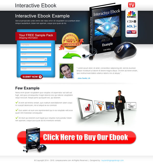 eBook landing page design to increase your leads and sales from https://www.buylandingpagedesign.com/buy/interactive-ebook-converting-lead-capture-lander-design/214