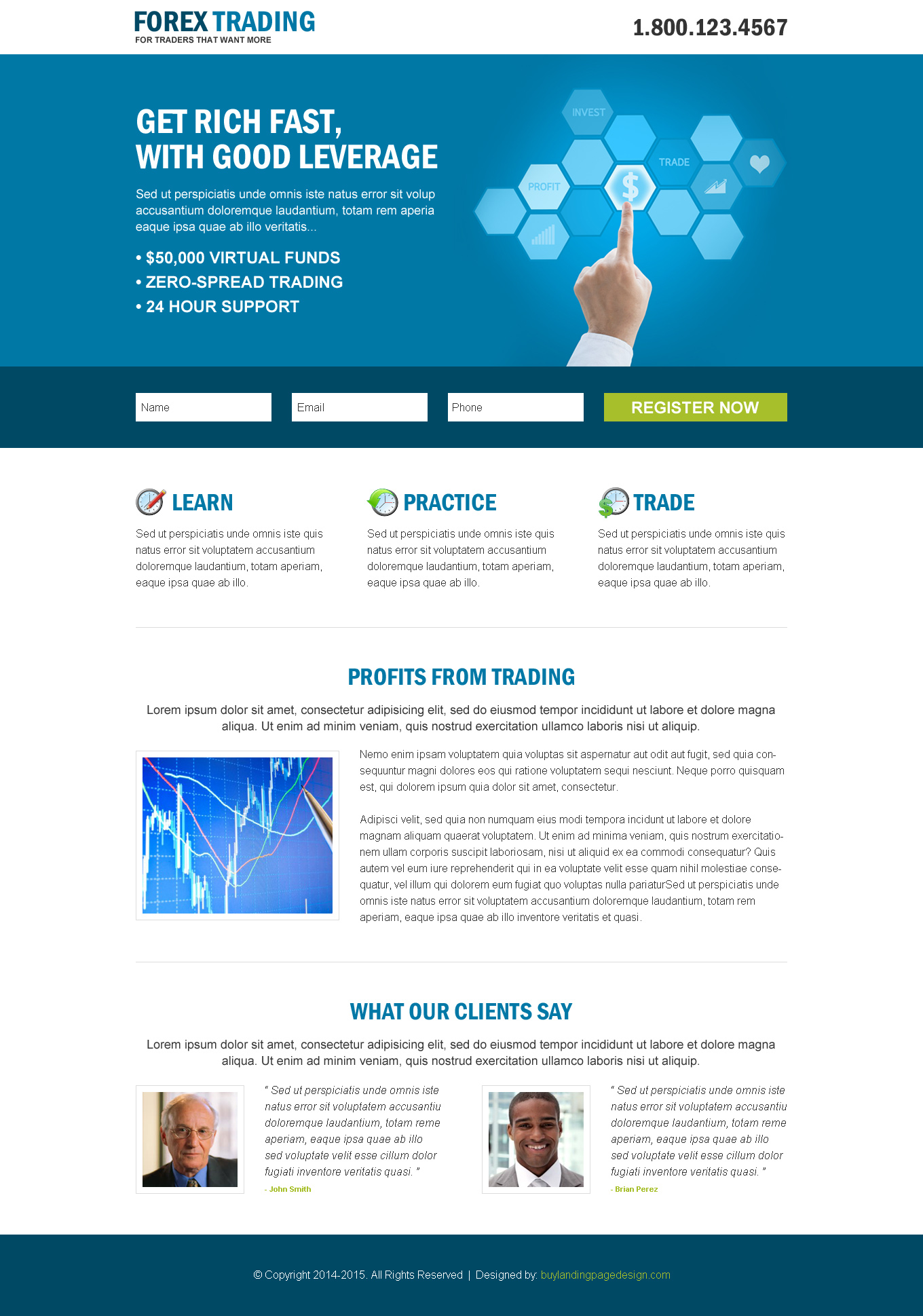 forex-trading-landing-page-design