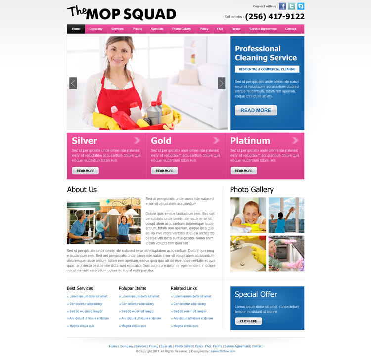 custom website design and redesign portfolio