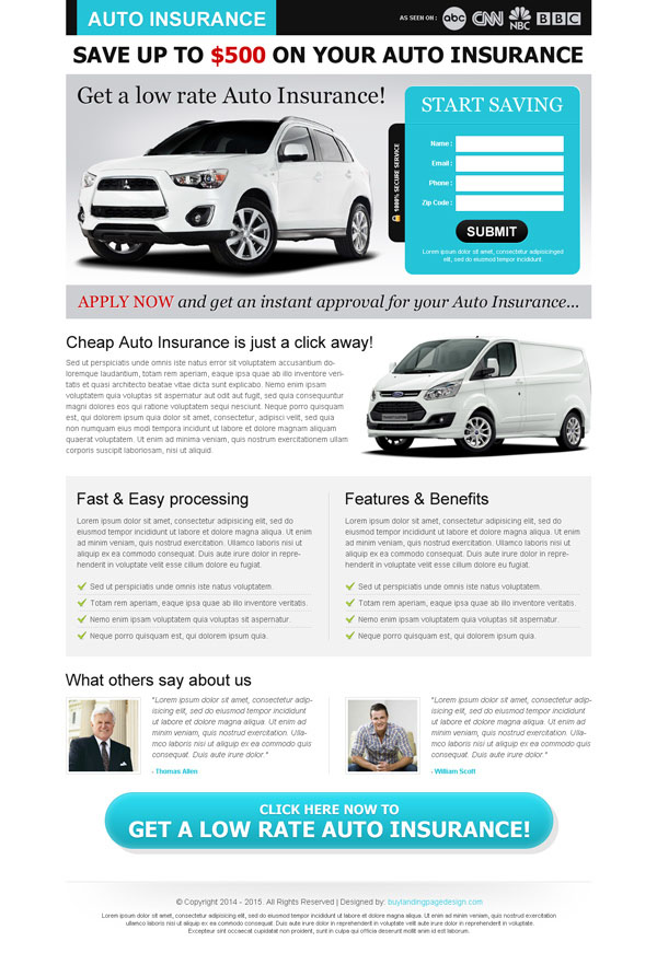 low-rate-auto-insurance-quote-lead-capture-landing-page-design ...