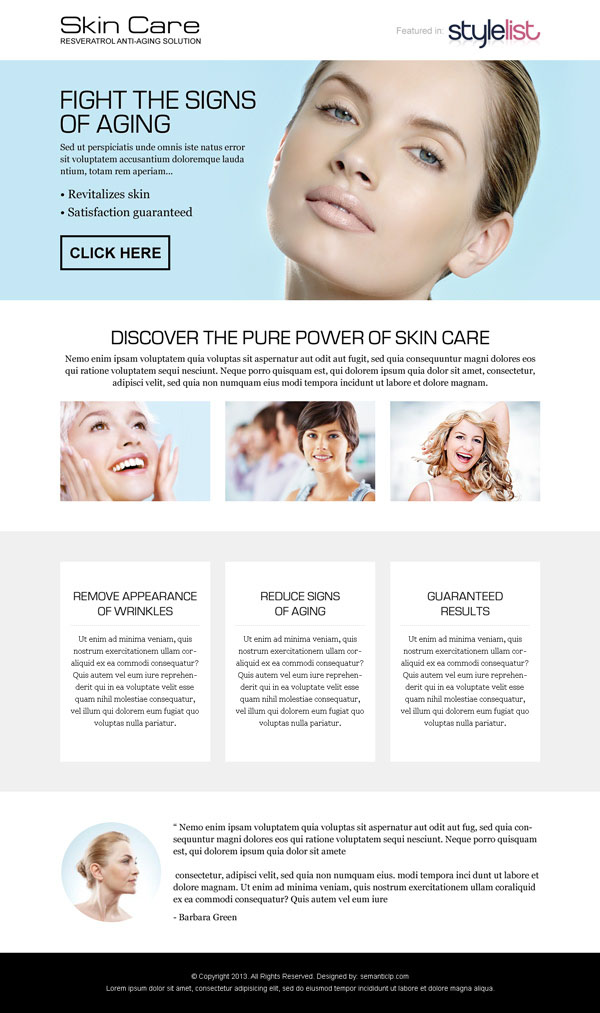 business plan for a skin care company