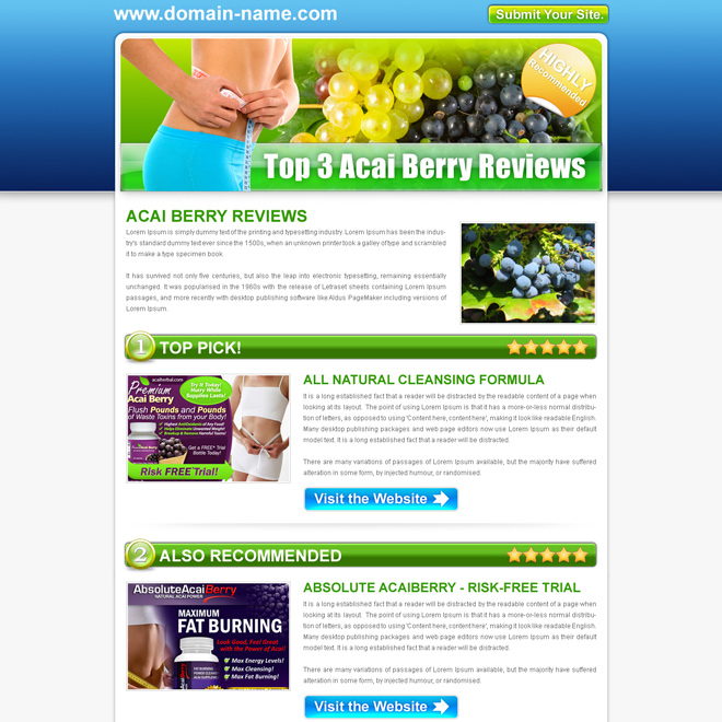 review page template