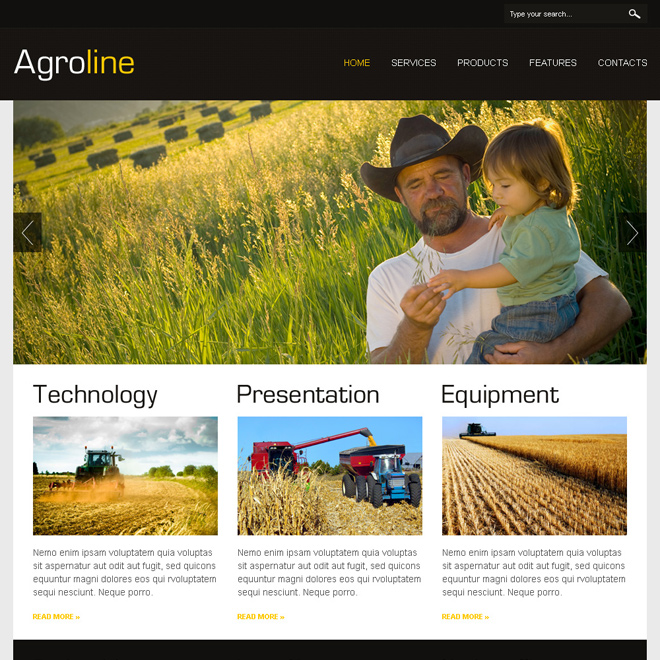 agriculture attractive and converting html website design Agriculture example