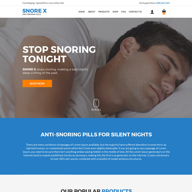 anti snoring pills selling responsive website design