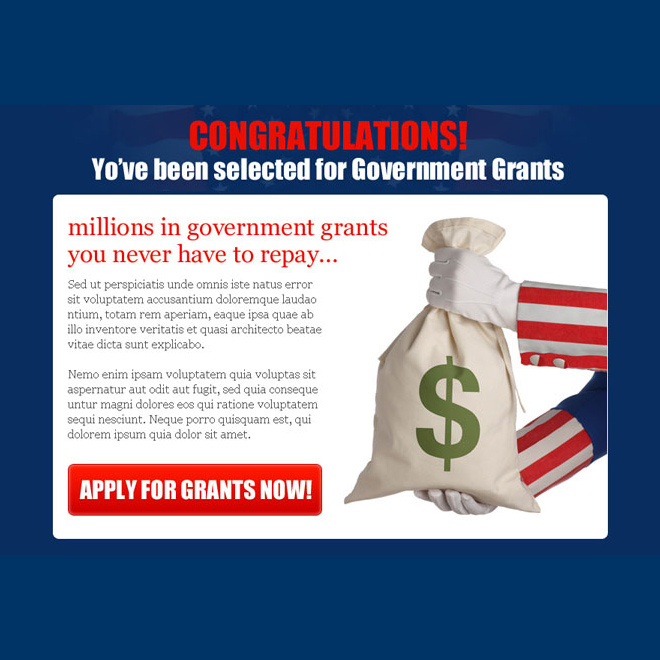 apply for government grants appealing ppv landing page design