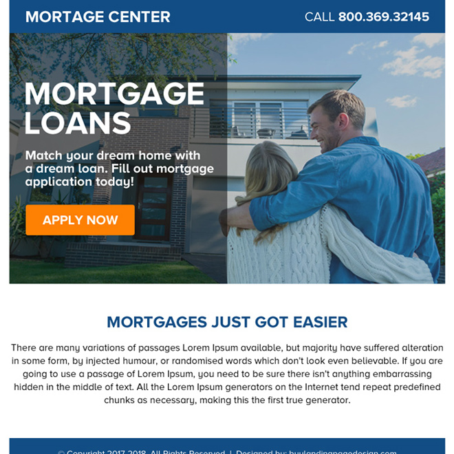 mortgage loans online application ppv landing page design Mortgage example