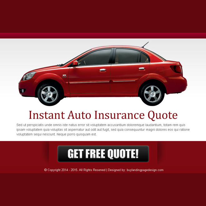 instant auto insurance free quote effective ppv lander design