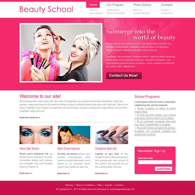 beauty school visually attractive and appealing call to ...