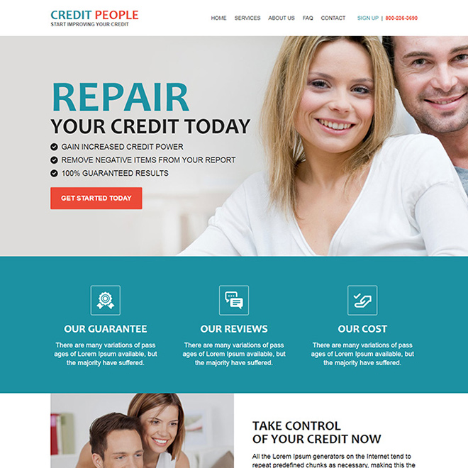 best credit repair companies responsive html website design Credit Repair example