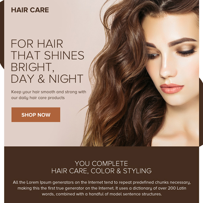 minimal hair care products ppv design Hair Care example