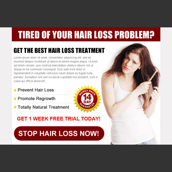 clean and effective hair loss treatment ppv landing page template