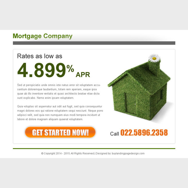 mortgage company clean and effective ppv lander design Mortgage example