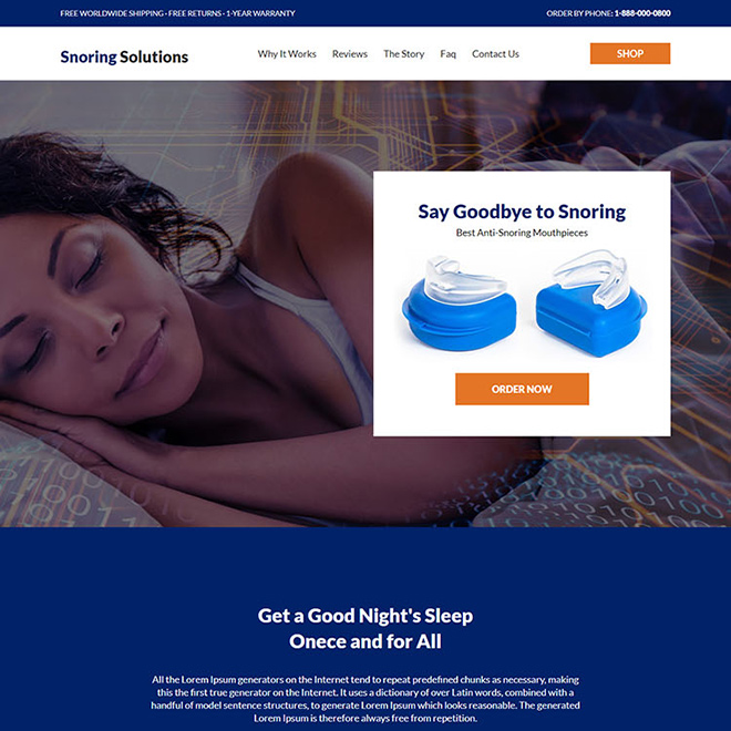 best anti snoring solution responsive website design Anti Snoring example