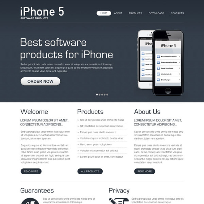 best software product effective website template design psd
