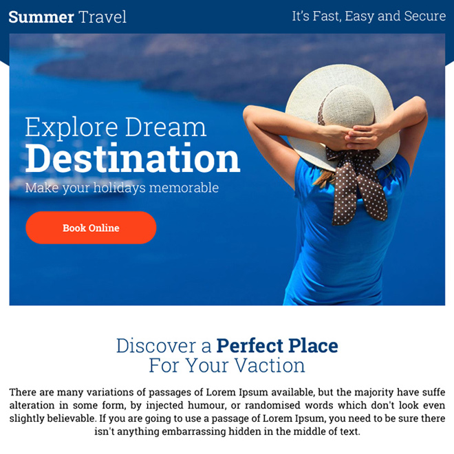 best summer travel destinations ppv landing page Travel example