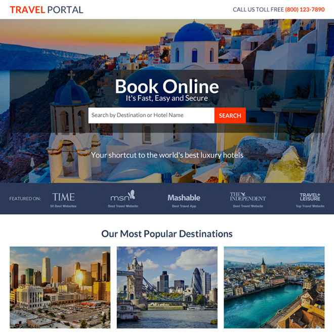 travel portal website