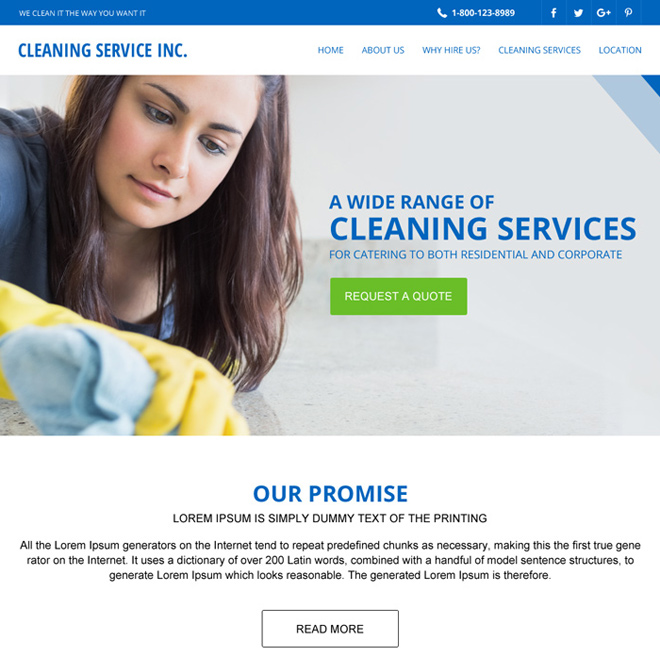 effective cleaning services html website template to house cleaning website template