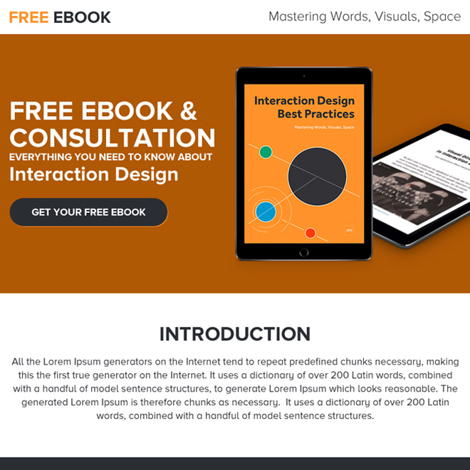 free ebook and consultation ppv landing page design