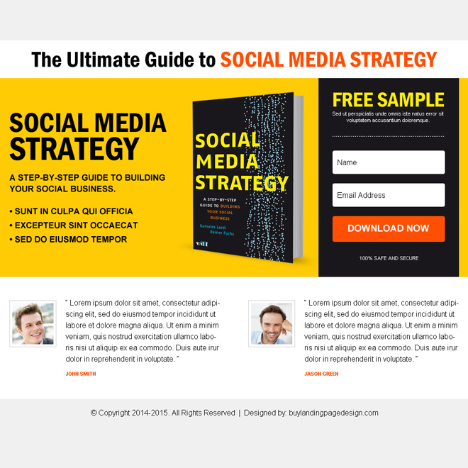 ebook free sample download lead capture ppv landing page design E Book example