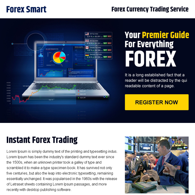 forex currency trading service ppv landing page design Forex Trading example