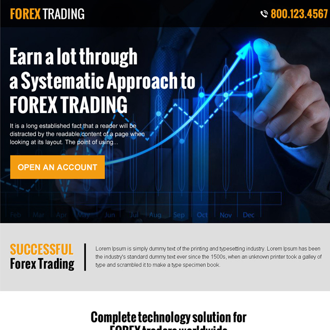 Forex broker website template