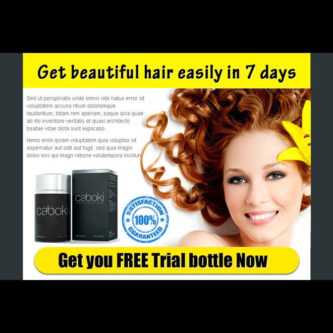 get beautiful hair easily in 7 days with our hair loss product ppv landing page