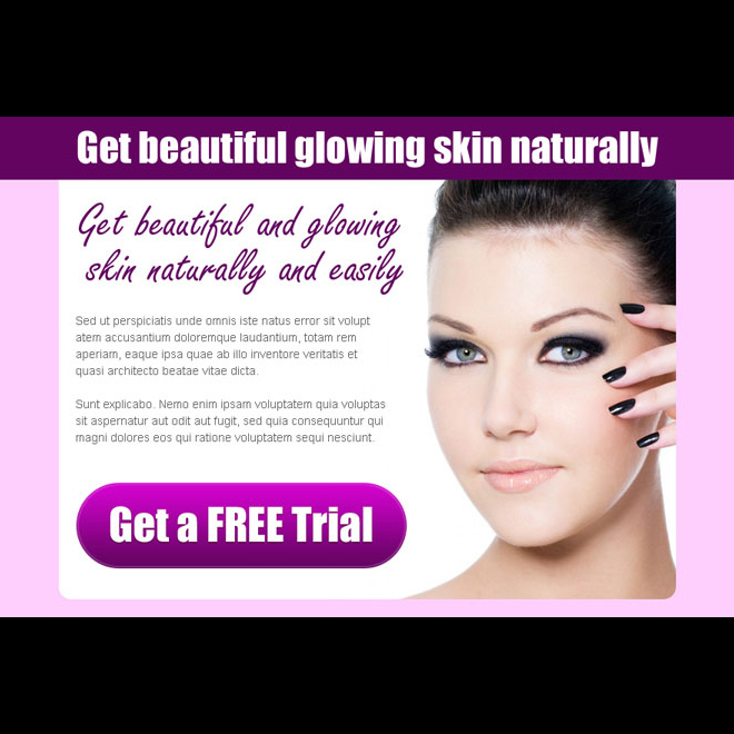 get beautiful and glowing skin naturally and easily converting ppv landing page design template