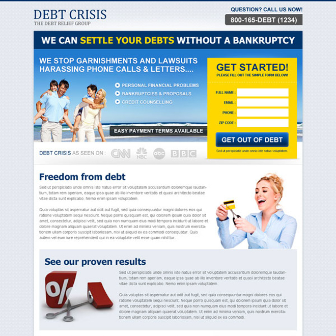 settle your debts without a bankruptcy clean and effective lander design Debt example