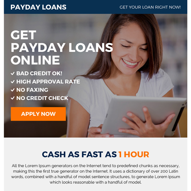 payday loan online ppv landing page design Payday Loan example