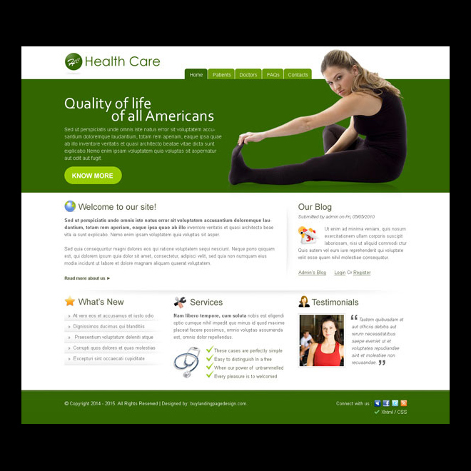 Creative & best website template psd for sale to create ...