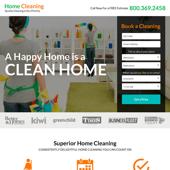 cleaning services advertising example