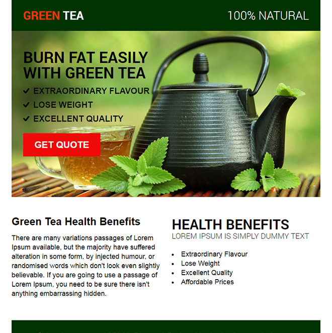 green tea health benefits ppv design Weight Loss example