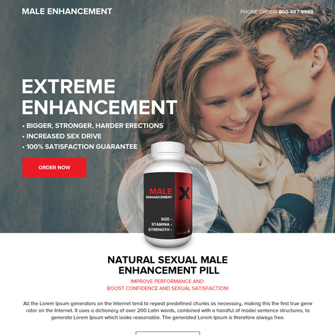 responsive male enhancement pills selling minimal landing page Male Enhancement example