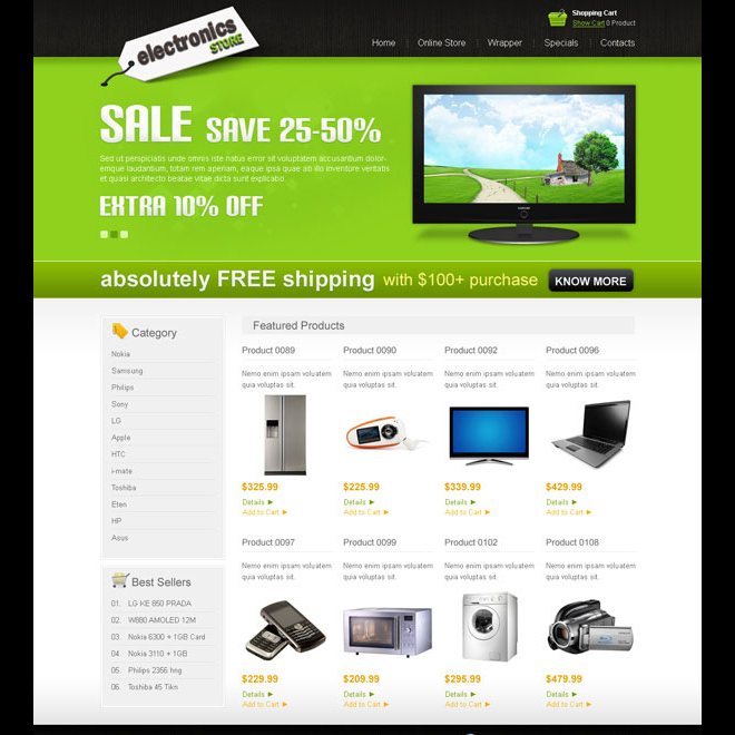 creative best website template psd for sale to create your website