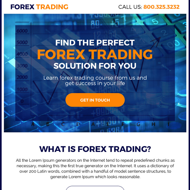 perfect forex trading solution ppv landing page design Forex Trading example