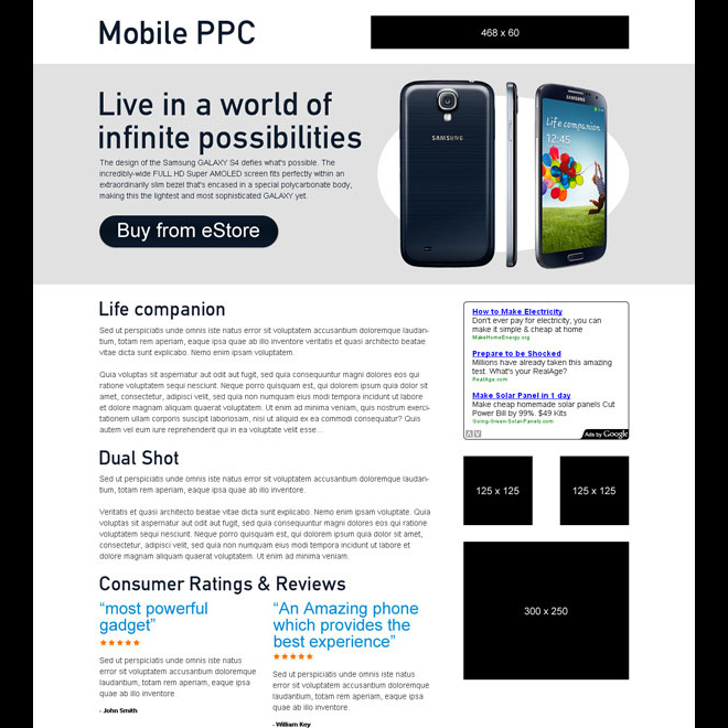 mobile ppc call to action effective landing page to increase conversion