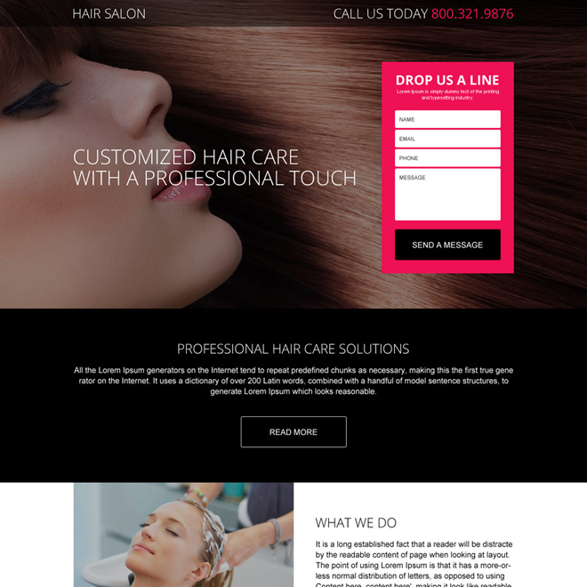professional hair salon
