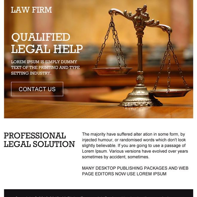 professional legal solutions ppv landing page design