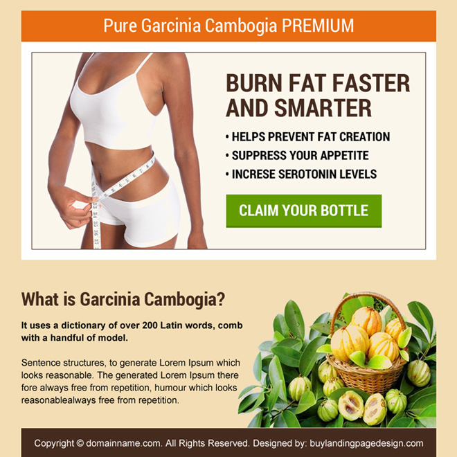 pure garcinia product selling best ppv landing page Weight Loss example