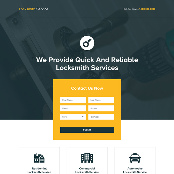 quick and reliable locksmith services landing page