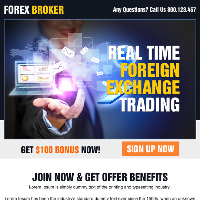 real time foreign exchange trading ppv landing page Forex Trading example