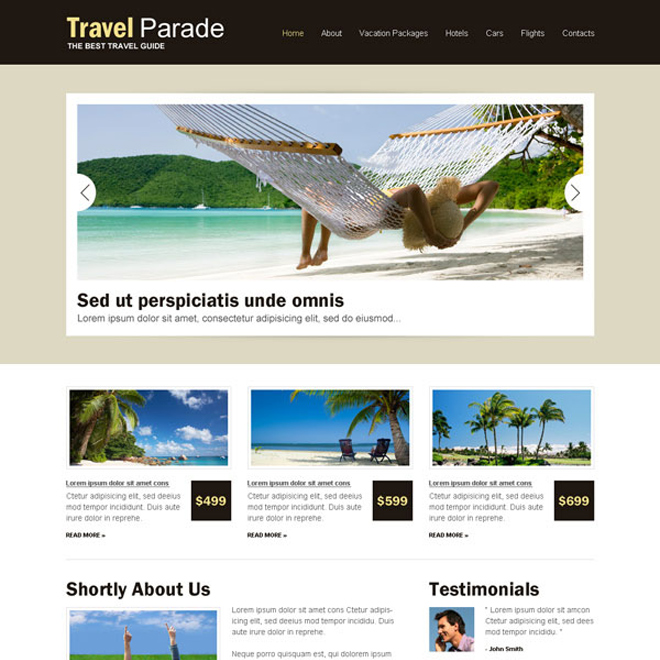 best travel website design psd for your tours and travels ...