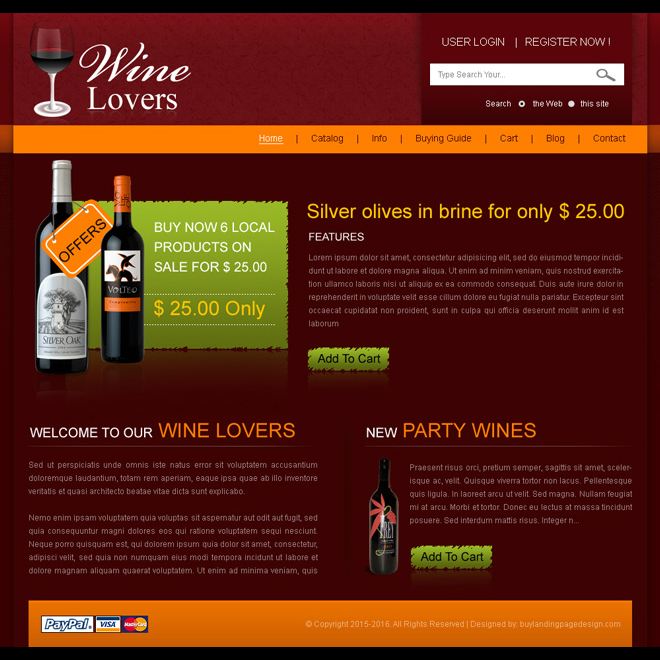 Online Website Template Design
