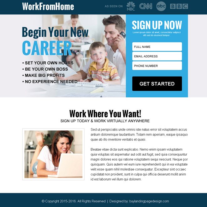 work from home business leads